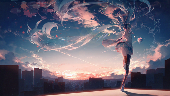 #ԪС#  ˫βδ MIKU廭ؼ һ-3.jpg