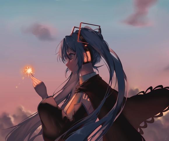 #ԪС#  ˫βδ MIKU廭ؼ һ-9.jpg