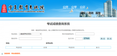  宁夏教育考试院考试成绩查询界面 相关