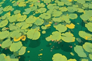 �����ں�Ҷ������ֽ���廭��Midjourney��������